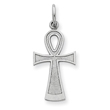 14K White Gold Ankh Cross Pendant