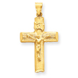 14K Gold Crucifix Charm