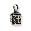 Sterling Silver Antiqued Cross Prayer Box Charm