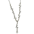 Silver-Tone Crystal Vine 16