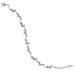 Silver-Tone Crystal Vine 7.25" Bracelet