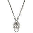 Silver-Tone Fancy Scroll Eyeglass Holder Necklace