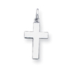 14K White Gold Cross Pendant