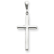 14K  White Gold Cross Pendant
