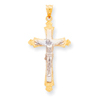 14K Two-Tone Gold Crucifix Pendant