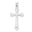 14K White Gold Cross Pendant
