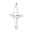 Sterling Silver Dove Cross Charm