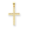 14K Gold Filigree Cross Pendant