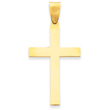 14K Gold Engraveable Cross Charm