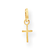 14K Gold Tiny Cross Charm