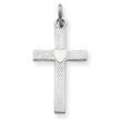 Sterling Silver Heart Cross Charm