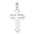 14K  White Gold Passion Cross Pendant