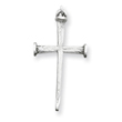 Sterling Silver Antiqued Nail Cross Pendant