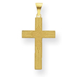 14K Gold Laser Designed Cross