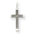 14K White Gold Laser Designed Cross Charm