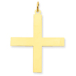 14K Gold Laser Designed Cross Pendant
