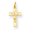14K Gold INRI Crucifix Charm
