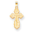 14K Gold Eastern Orthodox Cross Charm