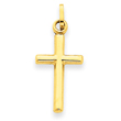 14K Gold Hollow Cross Pendant