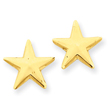 14K Gold Nautical Star Post Earrings