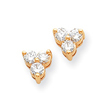 14K Gold Diamond Earring