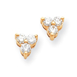 14K Gold Diamond Earring