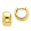 14K Gold Hinged Hoop Earrings