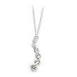 Sterling Silver CZ Journey Necklace