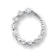 Sterling Silver CZ Circle Journey Pendant