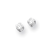 Sterling Silver CZ Stud Earrings