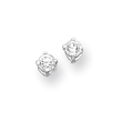 Sterling Silver CZ Stud Earrings