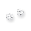 Sterling Silver Heart Shape CZ Earrings