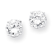 Sterling Silver CZ Stud Earrings