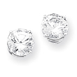 Sterling Silver CZ Stud Earrings