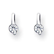 Sterling Silver CZ Post Earrings