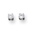 Sterling Silver 3mm CZ Stud Earrings