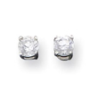 Sterling Silver 4mm CZ Stud Earrings