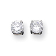 Sterling Silver 5mm CZ Stud Earrings