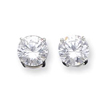 Sterling Silver 8mm CZ Stud Earrings