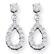 Sterling Silver Fancy CZ Earrings