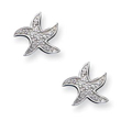 Sterling Silver CZ Starfish Earrings