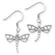 Sterling Silver CZ Dragonfly Post Earrings