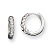 Sterling Silver CZ Huggy Earrings