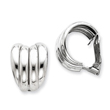 Sterling Silver Clip Back Non-Pierced Earrings