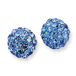 Sterling Silver Blue Swarovski Crystal Earrings