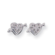 Sterling Silver Heart  Mini Earrings