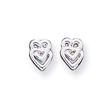 Sterling Silver Heart Mini Earrings
