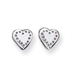 Sterling Silver Heart Mini Earrings