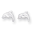 Sterling Silver Dolphin  Mini Earrings
