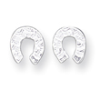 Sterling Silver Horseshoe Mini Earrings